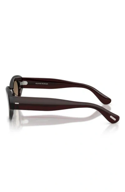 Oliver Peoples Lerrue Oval Sunglasses In Black