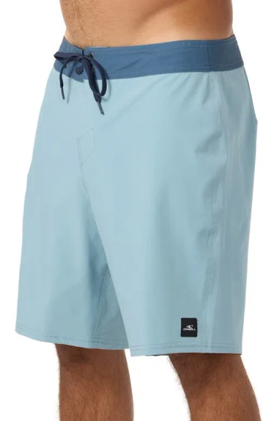 O'neill Hyperfreak Heat Solid Board Shorts In Blue