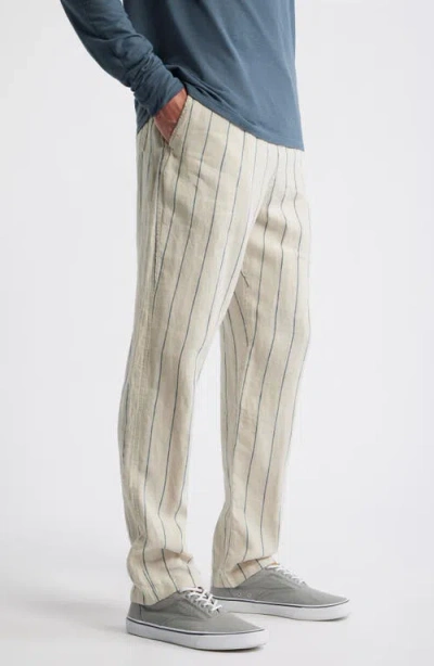Alex Crane  Bo Linen Drawstring Pants In Multi