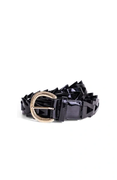 Jurgi Triangle Loop Belt Patent Leather In Black