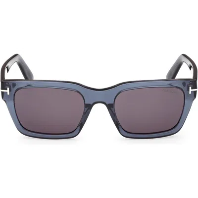 Tom Ford Andy 53mm Square Sunglasses In Blue