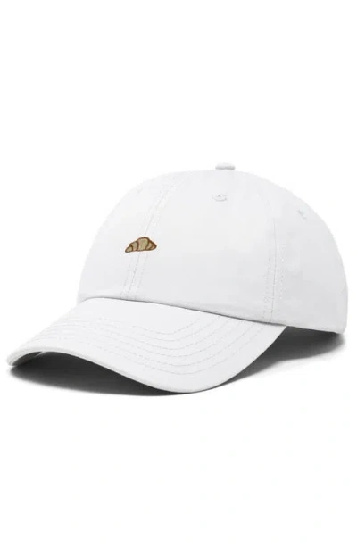 Dalix Croissant Dad Cap In White
