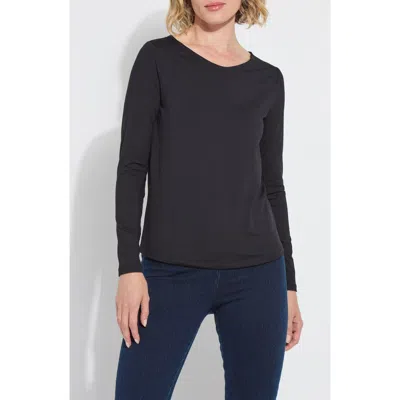 Lyssé Lysse Ntials Long Sleeve T-shirt In Black