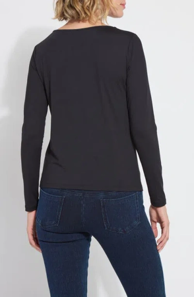 Lyssé Lysse Ntials Long Sleeve T-shirt In Black