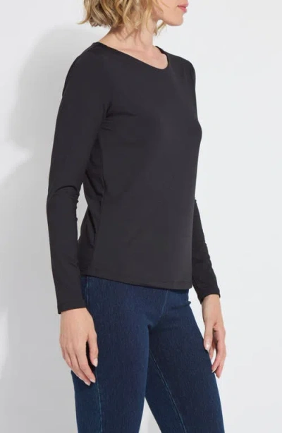 Lyssé Lysse Ntials Long Sleeve T-shirt In Black