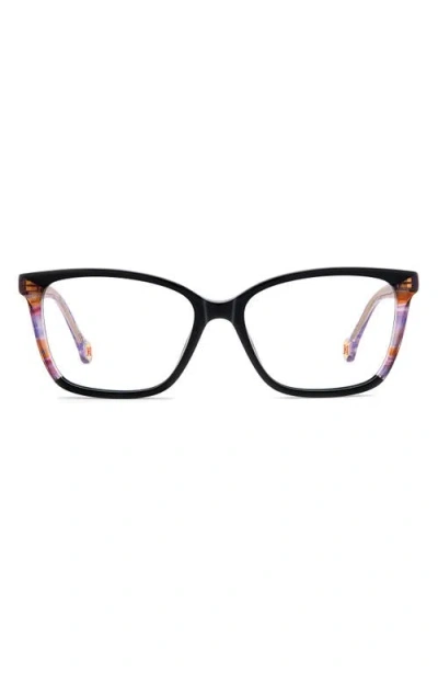 Carolina Herrera 53mm Rectangular Reading Glasses In Red