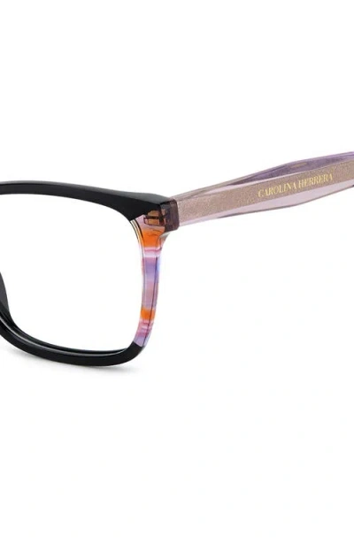Carolina Herrera 53mm Rectangular Reading Glasses In Red