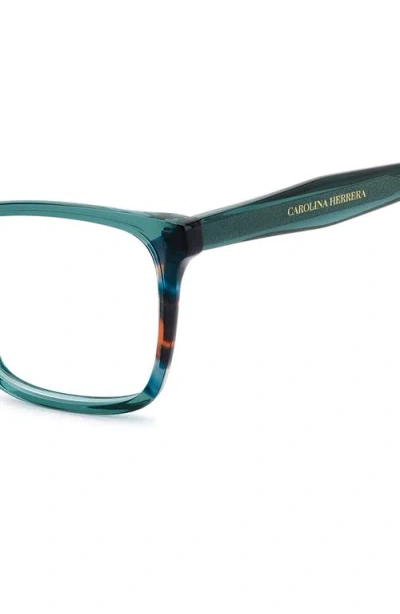 Carolina Herrera 53mm Rectangular Reading Glasses In Pink