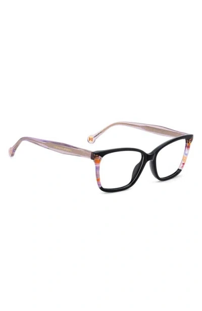 Carolina Herrera 53mm Rectangular Reading Glasses In Red