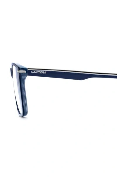 Carrera Eyewear 54mm Rectangular Optical Glasses In Blue