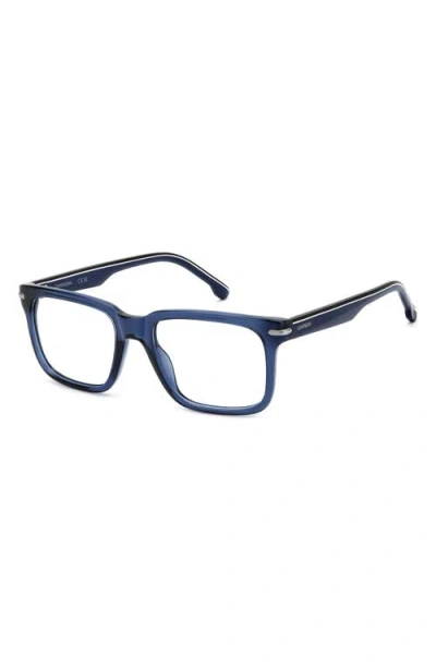 Carrera Eyewear 54mm Rectangular Optical Glasses In Blue