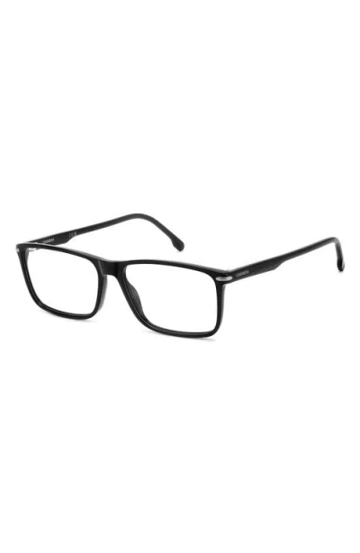 Carrera Eyewear 54mm Rectangular Optical Glasses In Black