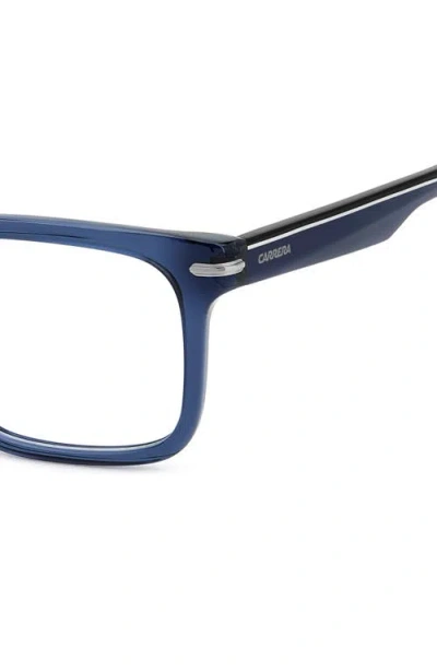 Carrera Eyewear 54mm Rectangular Optical Glasses In Blue