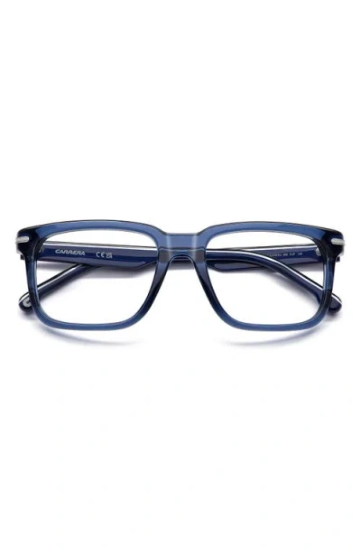 Carrera Eyewear 54mm Rectangular Optical Glasses In Blue