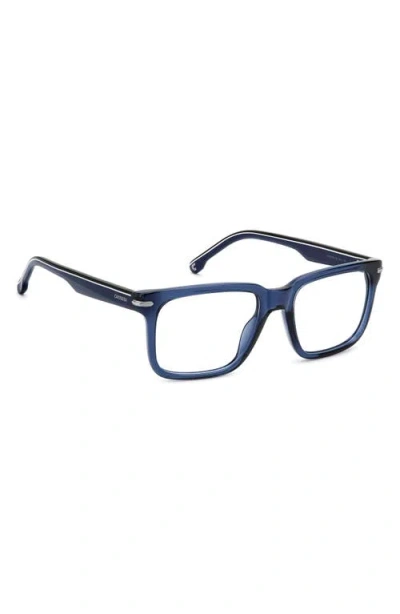 Carrera Eyewear 54mm Rectangular Optical Glasses In Blue