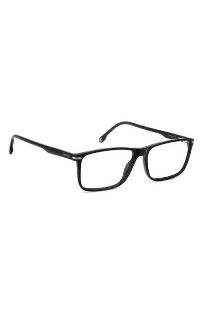 Carrera Eyewear 54mm Rectangular Optical Glasses In Black