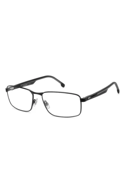 Carrera Eyewear 57mm Rectangular Optical Glasses In Gray
