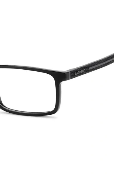 Carrera Eyewear 56mm Rectangular Optical Glasses In Black