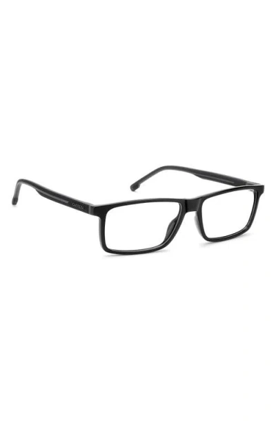 Carrera Eyewear 56mm Rectangular Optical Glasses In Black