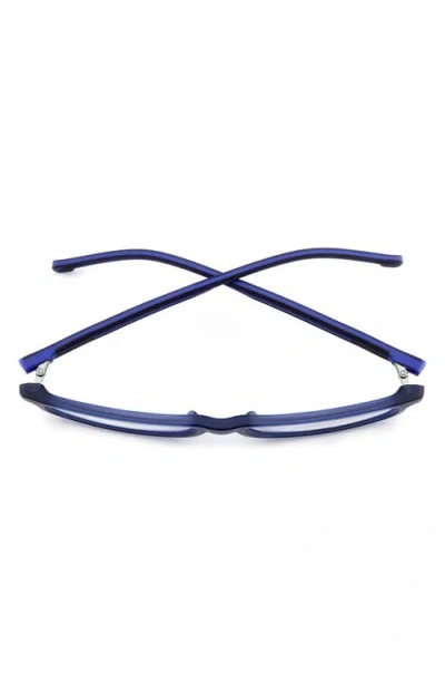 Carrera Eyewear 56mm Rectangular Optical Glasses In Blue