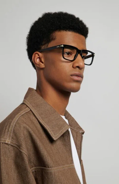 Carrera Eyewear 54mm Rectangular Optical Glasses In Black