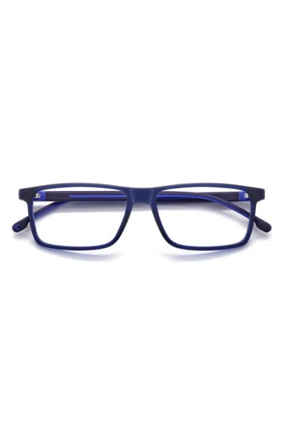 Carrera Eyewear 56mm Rectangular Optical Glasses In Blue