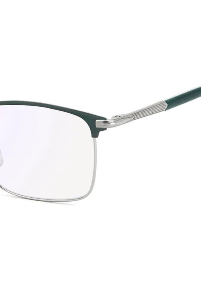 David Beckham Eyewear 54mm Rectangular Optical Glasses In Green
