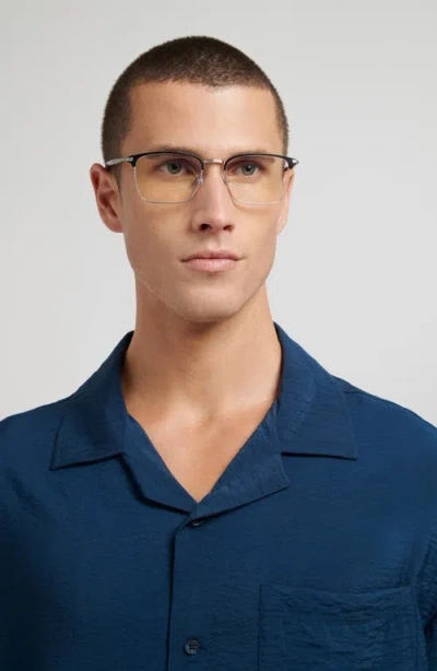 David Beckham Eyewear 54mm Rectangular Optical Glasses In Black