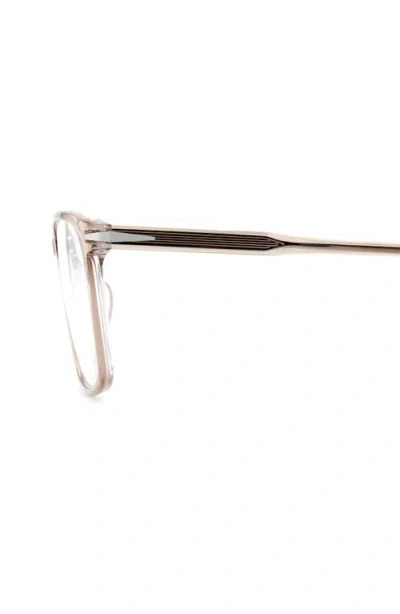 David Beckham Eyewear 57mm Rectangular Optical Glasses In Gold