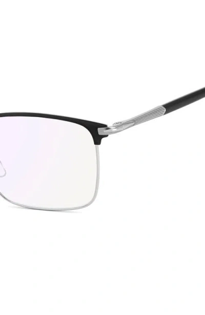 David Beckham Eyewear 54mm Rectangular Optical Glasses In Black