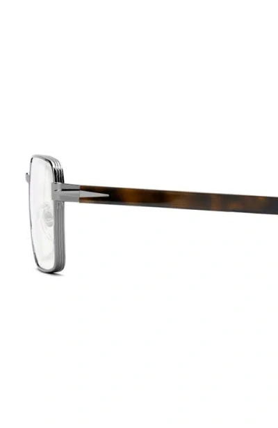 David Beckham Eyewear 57mm Rectangular Optical Glasses In Brown