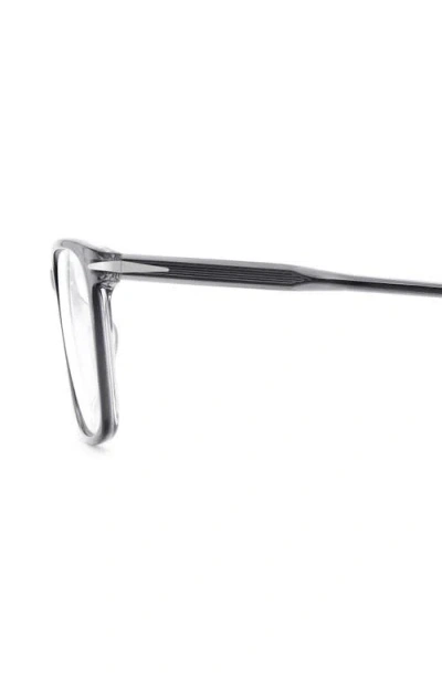 David Beckham Eyewear 57mm Rectangular Optical Glasses In Gray