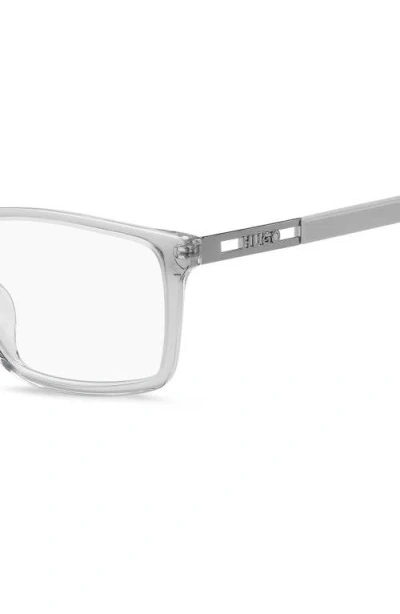 Hugo Boss Hugo 55mm Rectangular Optical Glasses In Gray