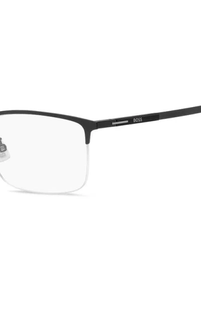 Hugo Boss Hugo 55mm Rectangular Optical Glasses In Black