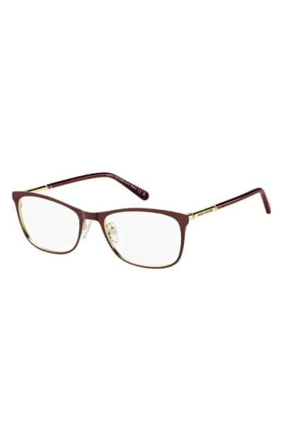 Marc Jacobs 53mm Rectangular Optical Glasses In Brown