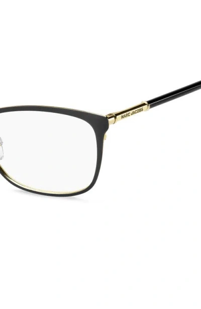 Marc Jacobs 53mm Rectangular Optical Glasses In Black