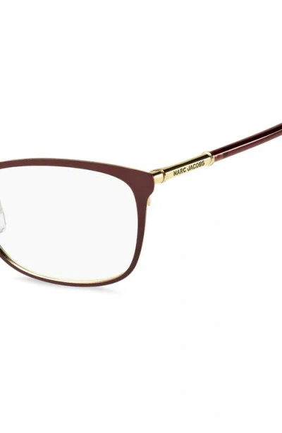 Marc Jacobs 53mm Rectangular Optical Glasses In Brown