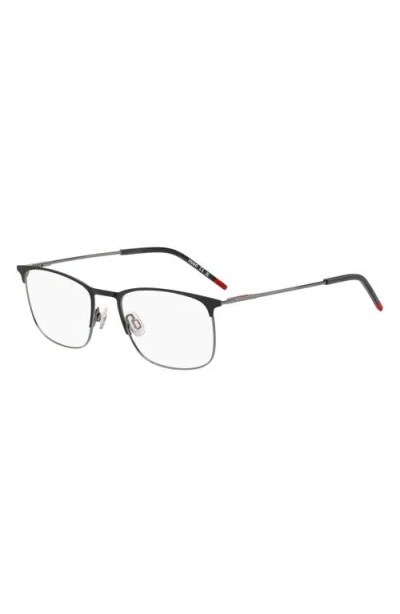 Hugo Boss Hugo 54mm Rectangular Optical Glasses In Black