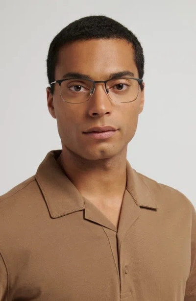 Hugo Boss Hugo 54mm Rectangular Optical Glasses In Black