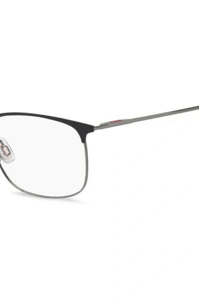Hugo Boss Hugo 54mm Rectangular Optical Glasses In Black