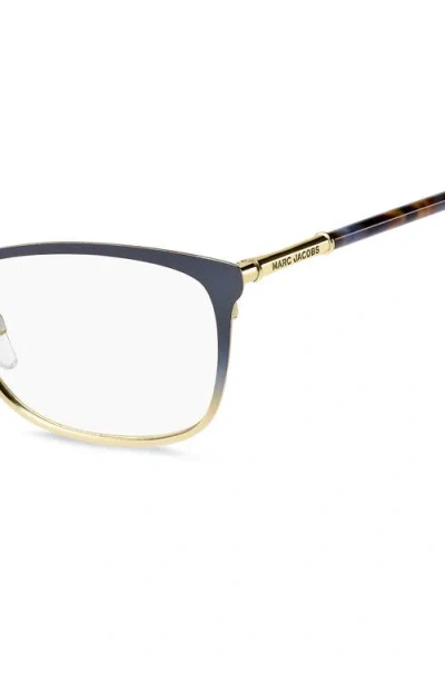 Marc Jacobs 53mm Rectangular Optical Glasses In Gray