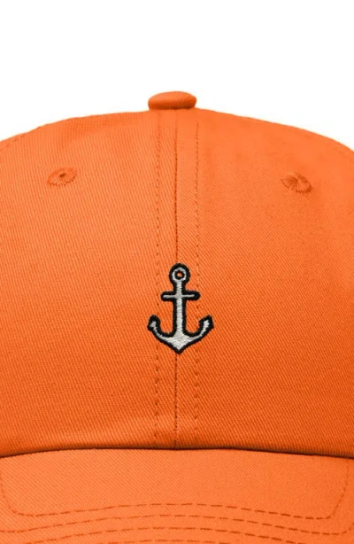 Dalix Anchor Dad Cap In Orange