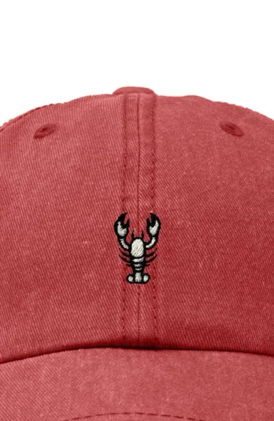 Dalix Lobster Dad Cap In Red