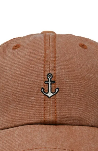 Dalix Anchor Dad Cap In Orange