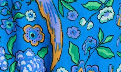 Sugarlips Dabria Split Neck Minidress In Blue