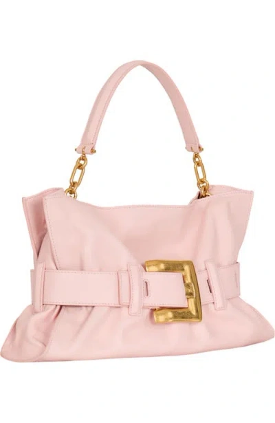 Balmain Medium Anthem Bag In Smooth Leather In Pink