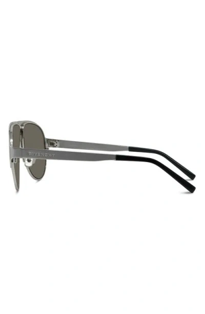 Givenchy 57mm Gradient Pilot Sunglasses In Gray