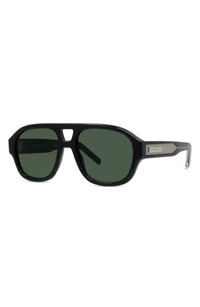 Givenchy Day 55mm Gradient Pilot Sunglasses In Black