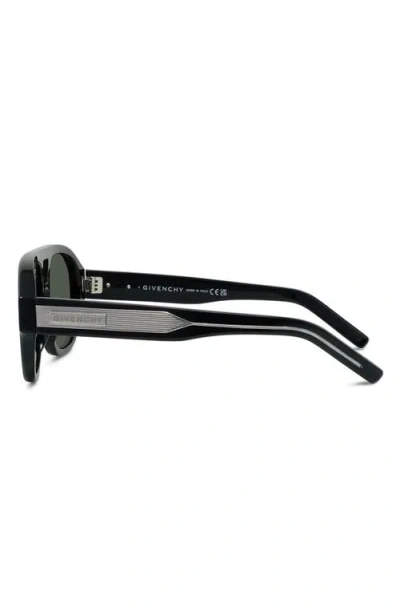 Givenchy Day 55mm Gradient Pilot Sunglasses In Black