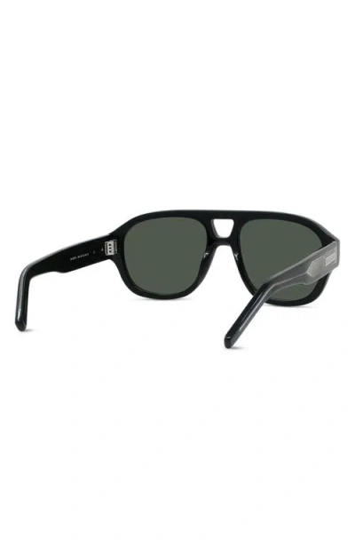 Givenchy Day 55mm Gradient Pilot Sunglasses In Black